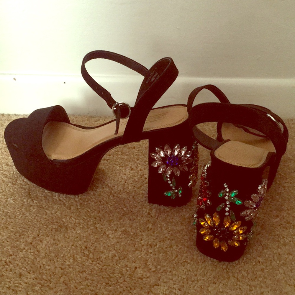 Bedazzled heels